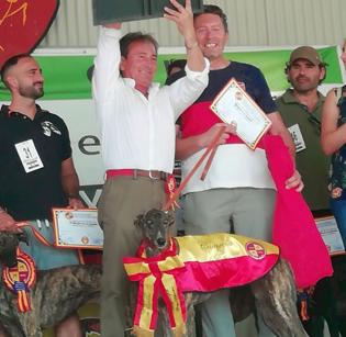 Osuna, la galga de Jacinto Gallardo, se proclama campeona de España